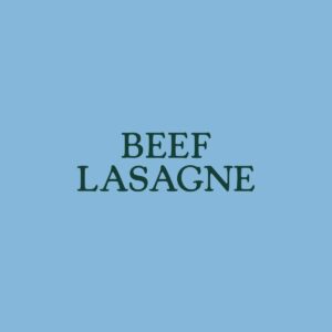 Beef Lasagne