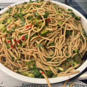 Garlic Chilli udon noodle Salad